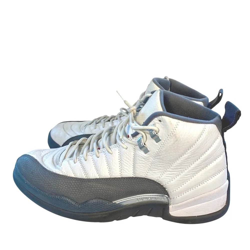 Air Jordan 12 XII Retro White Dark Gray Men's Size 12 US‎ 130690 160